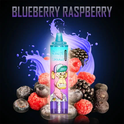 Tornado 15000 Puff 15K Bouffees Blueberry Raspberry Gout Vape Jetable with 2% Nicotine