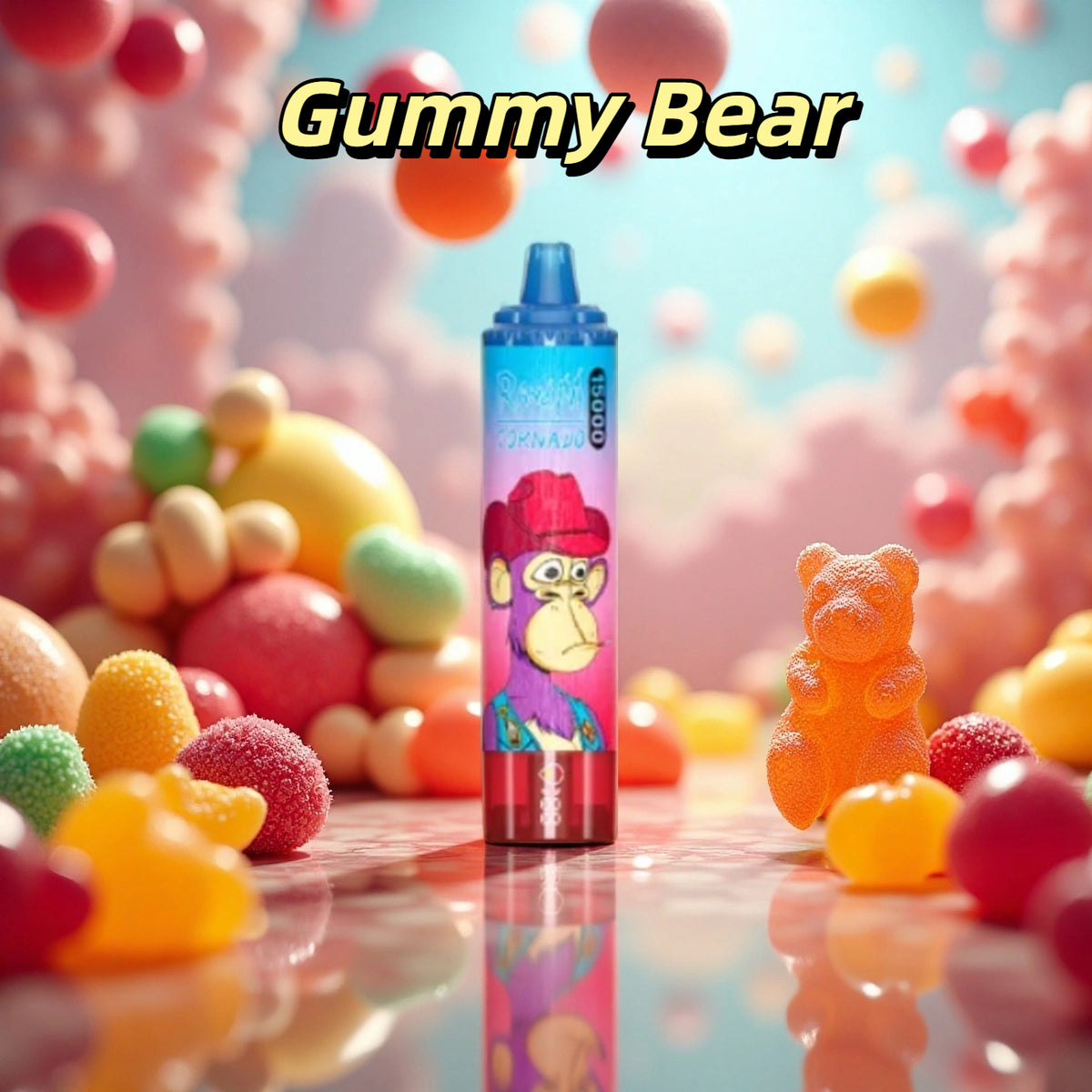 Gummy Bear Gout de Puff 15K Bouffees Fumot Vape Jetable with 25 ml E-liquide