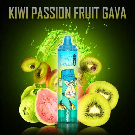 Kiwi Passion Fruit Guava - Puff 15000 Taff Nicotine Cigarette électronique Jetable