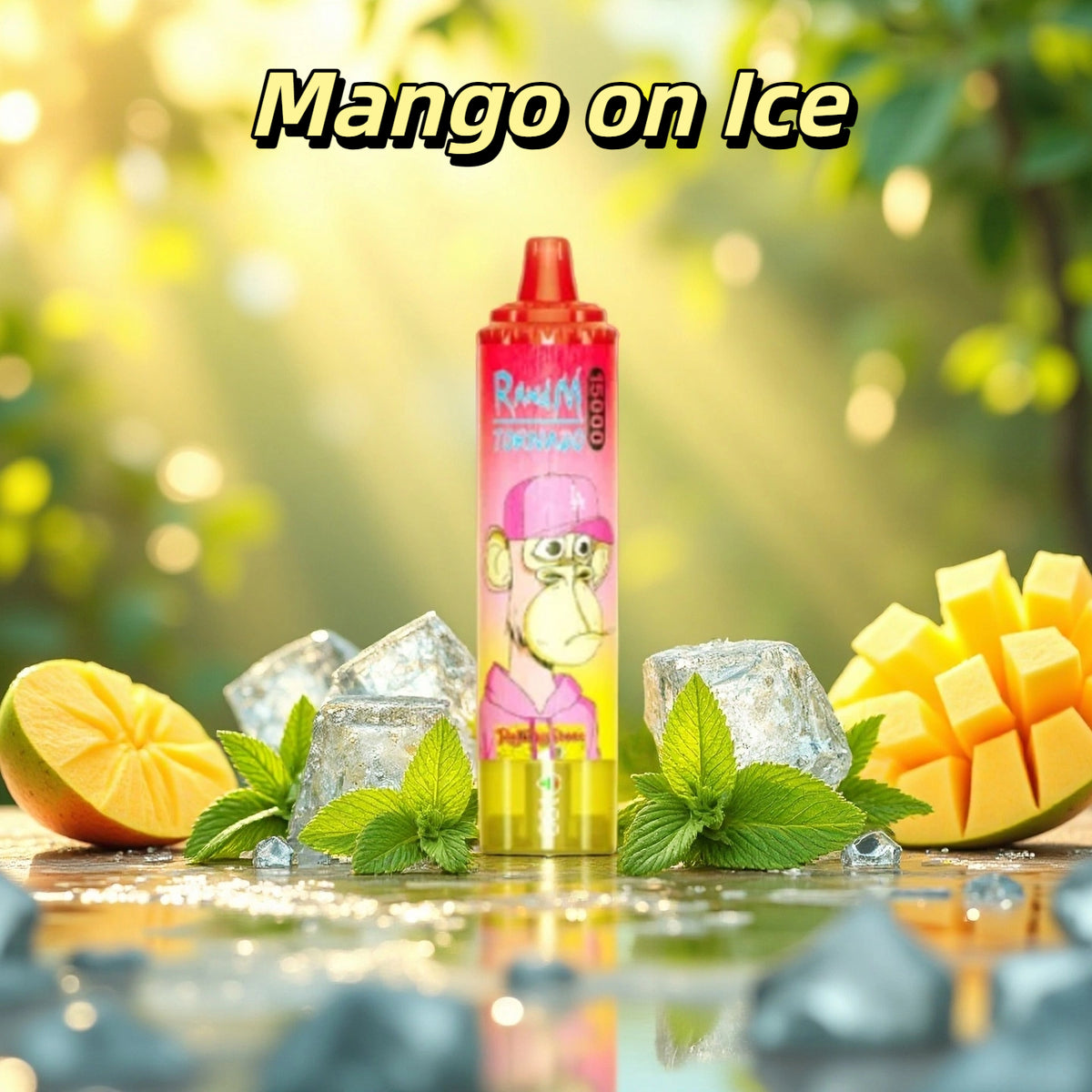 Mango On Ice Gout de Puff 15000 Taff Vape Jetable with 25 ml E-liquide