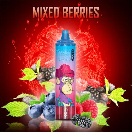 Puff 15K Bouffees Mixed Berriess Gout Vape Jetable with Rechargeable Batterie