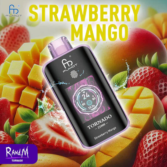 RandM Tornado 25000 Puffs Strawberry Mango