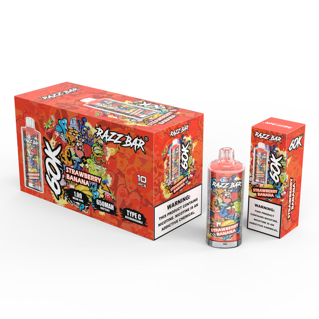 Razz Bar 60K Puffs Vape – 16 Geschmacksrichtungen erhältlich