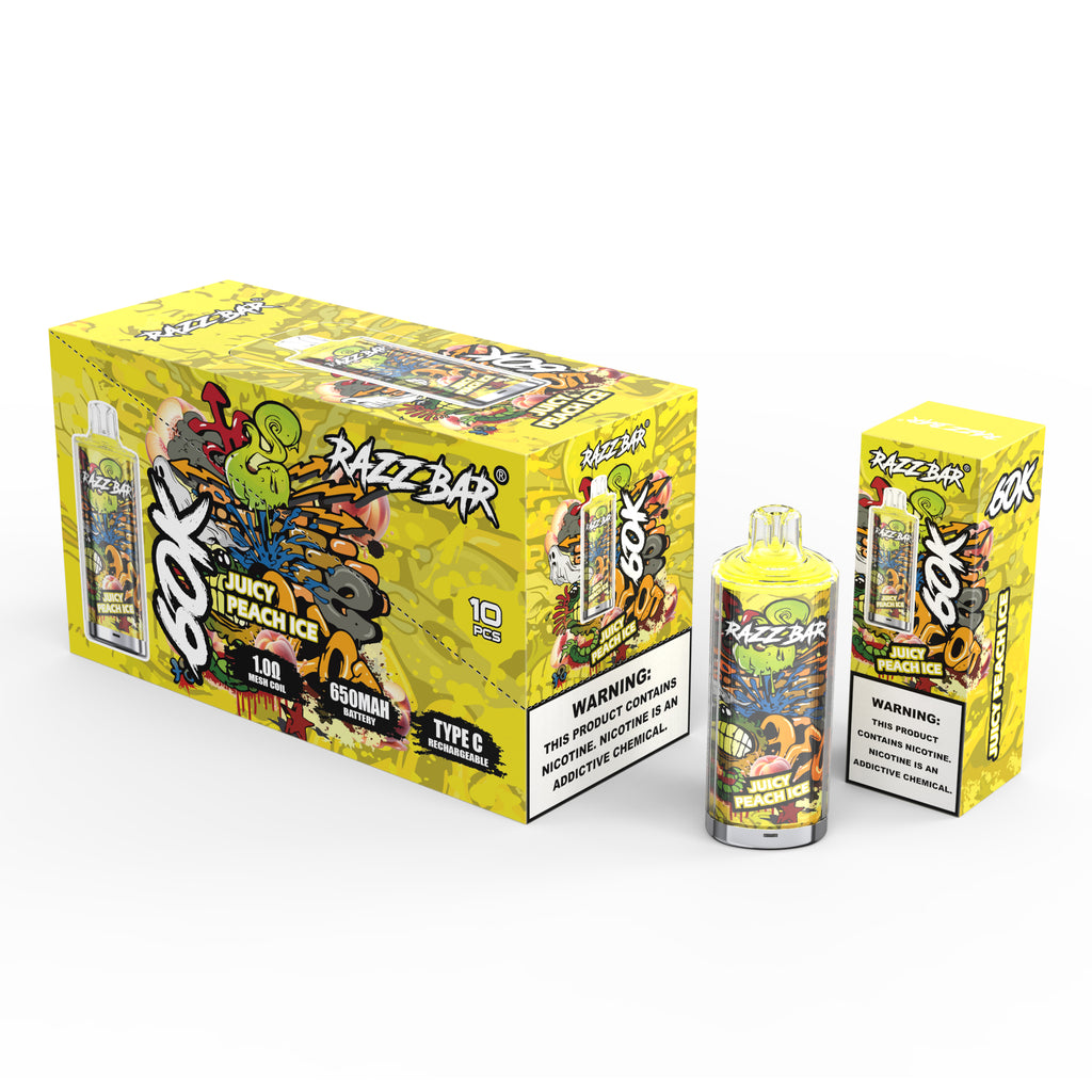 Razz Bar 60K Puffs Vape – 16 Geschmacksrichtungen erhältlich