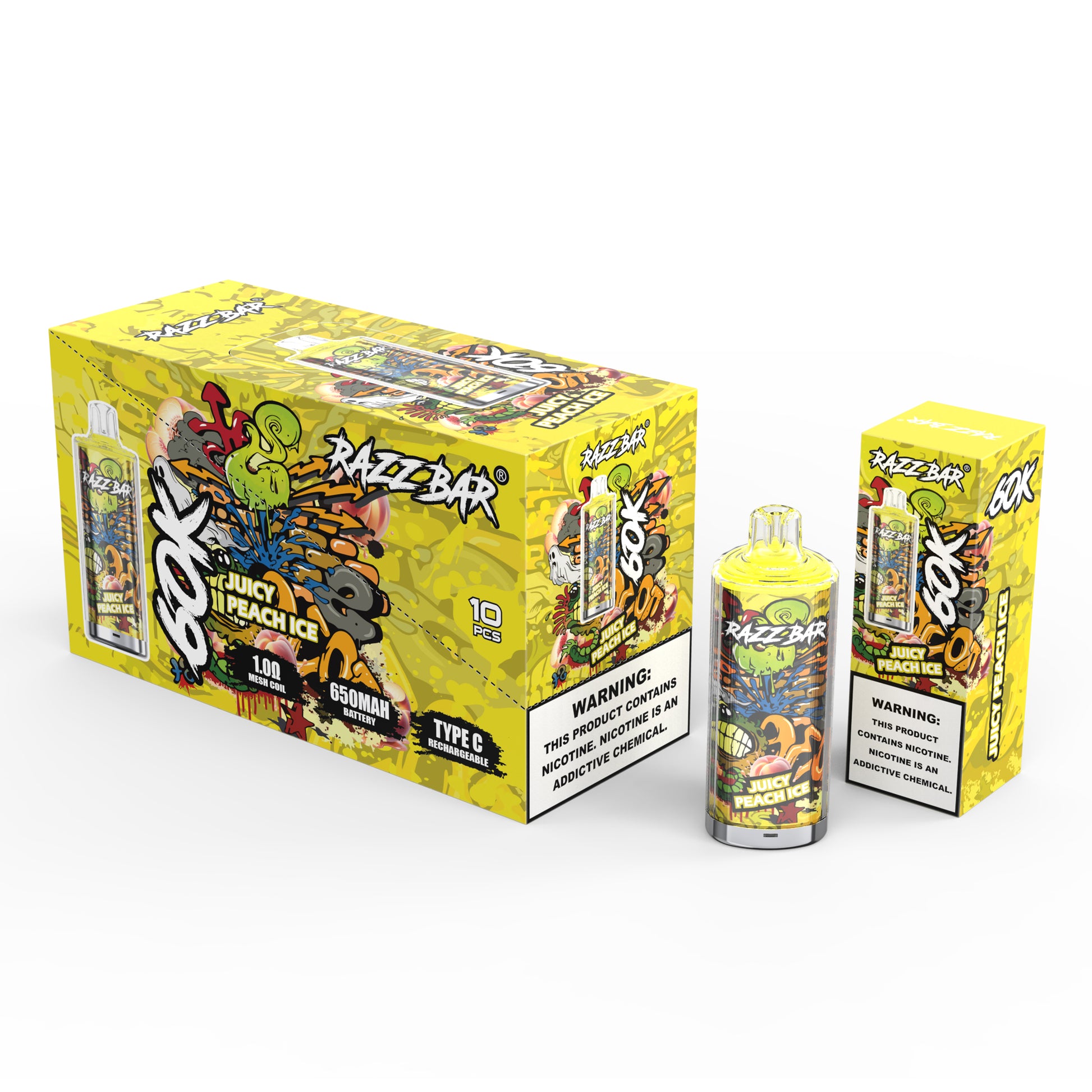 Razz Bar 60K Puffs Vape – 16 Geschmacksrichtungen erhältlich