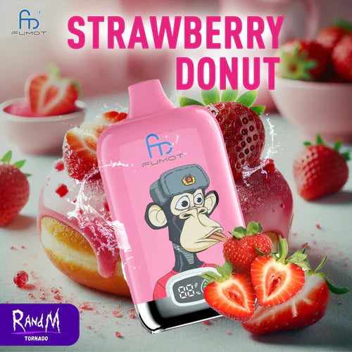 Randm Tornado Puff 12K Bouffees Strawberry Donut Gout Vape Jetable