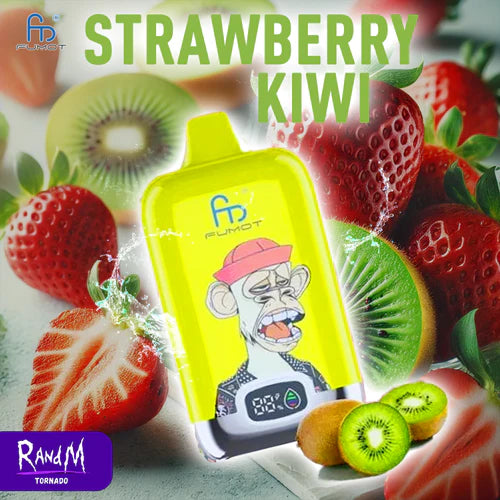Puff 12K Fumot Vape Strawberry Kiwi Gout Cigarette électronique Jetables