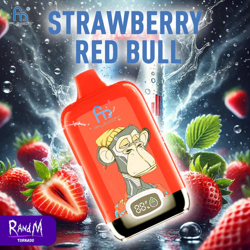 Puff 12000 Taff Strawberry Red Bull Gout de 12K Puffs Randm Cigarette électronique Jetables