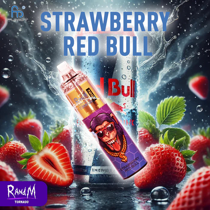 Prix Puff 7K Cigarette électronique Jetable with 14 ml E-liquide - Strawberry Red Bull
