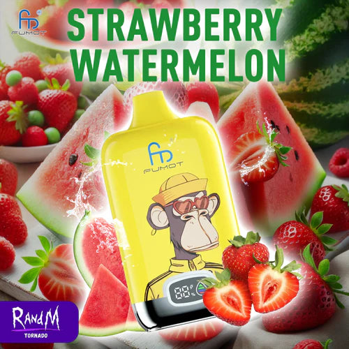 Puff 12K Tornado Digital Box Strawberry Watermelon Gout Cigarette électronique Jetable