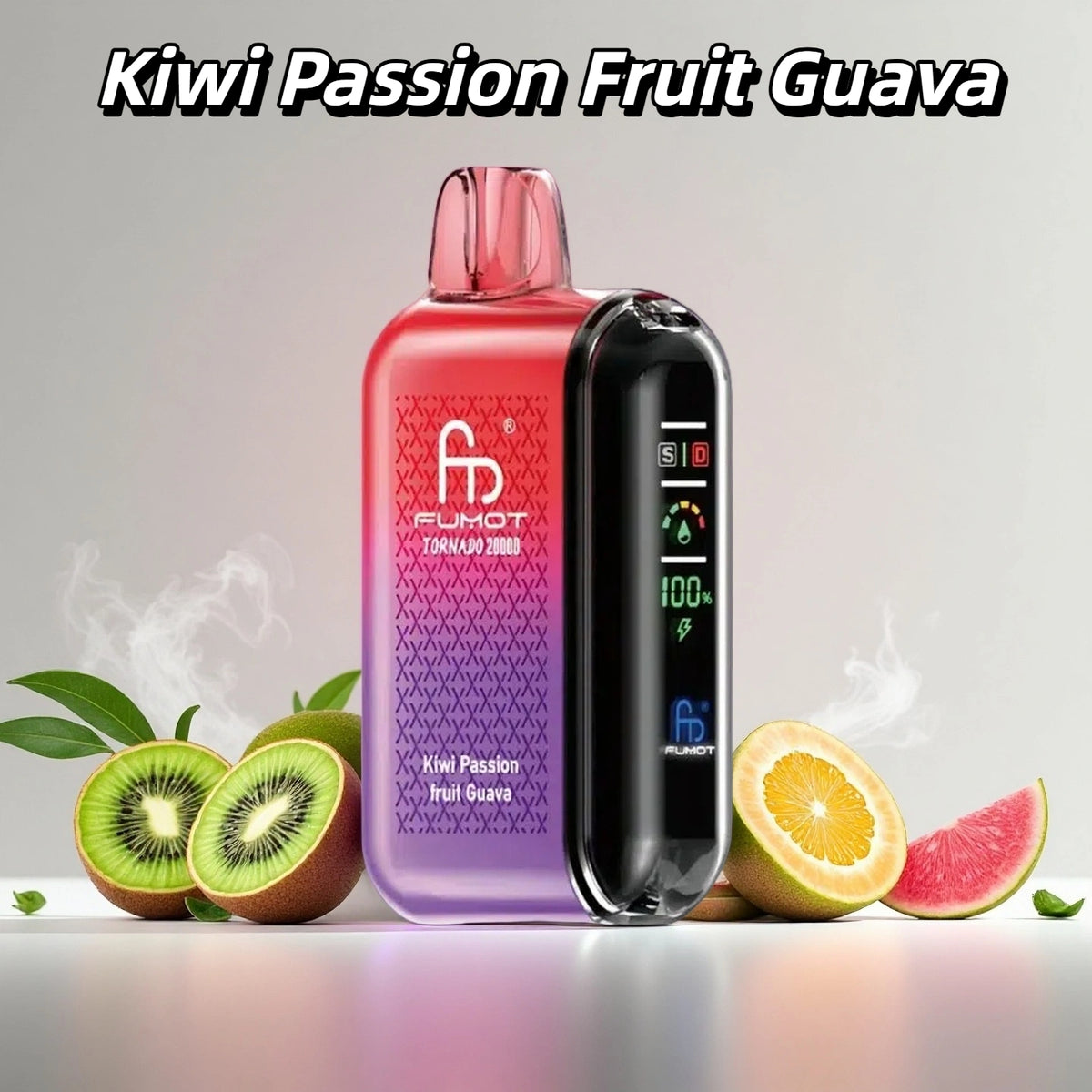 Puff 20K Taff Kiwi Passion Fruit Guava Gout Cigarettes électroniques Jetables