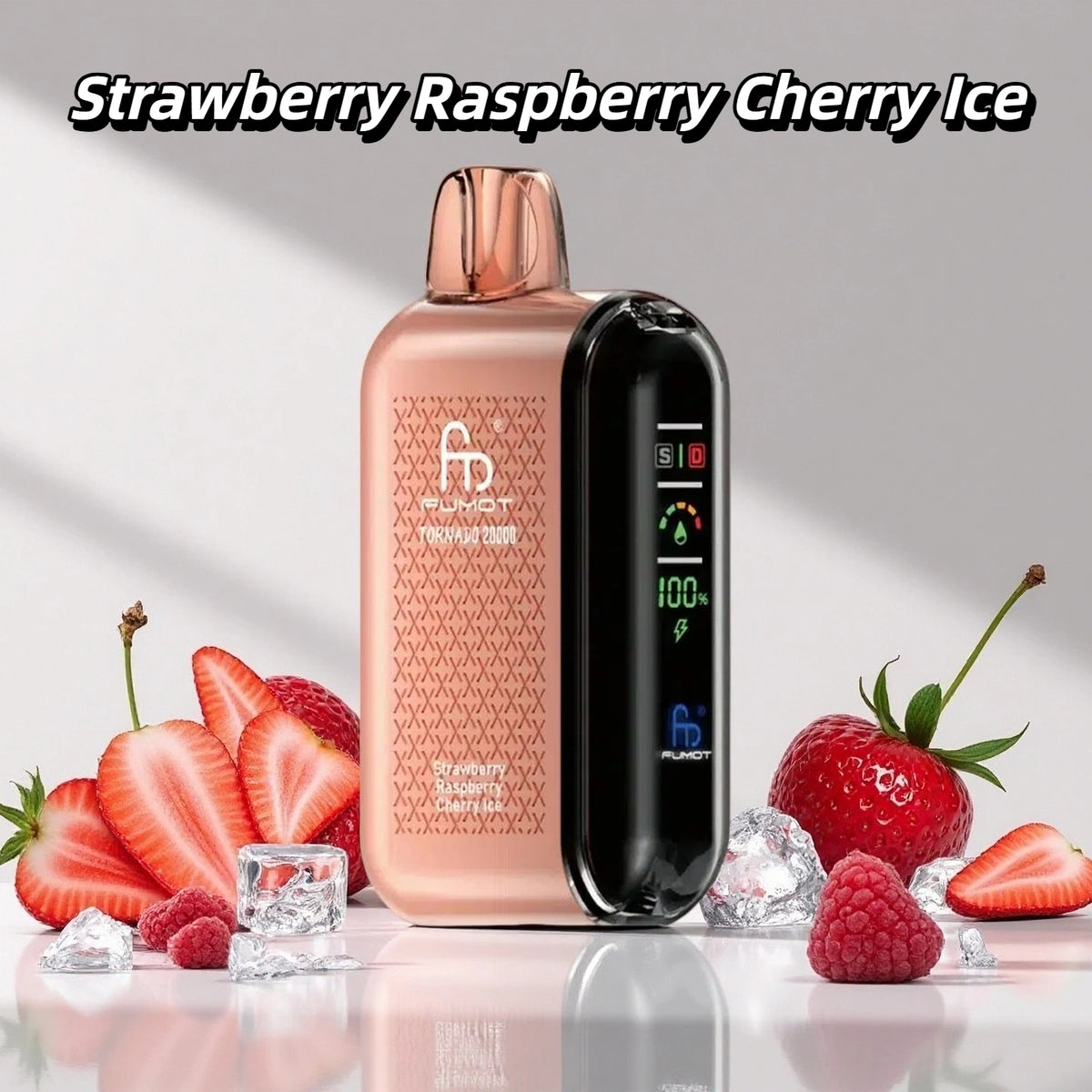Puff 20K Bouffees Jetable Cigarette électronique Strawberry Raspberry Cherry Ice Gout