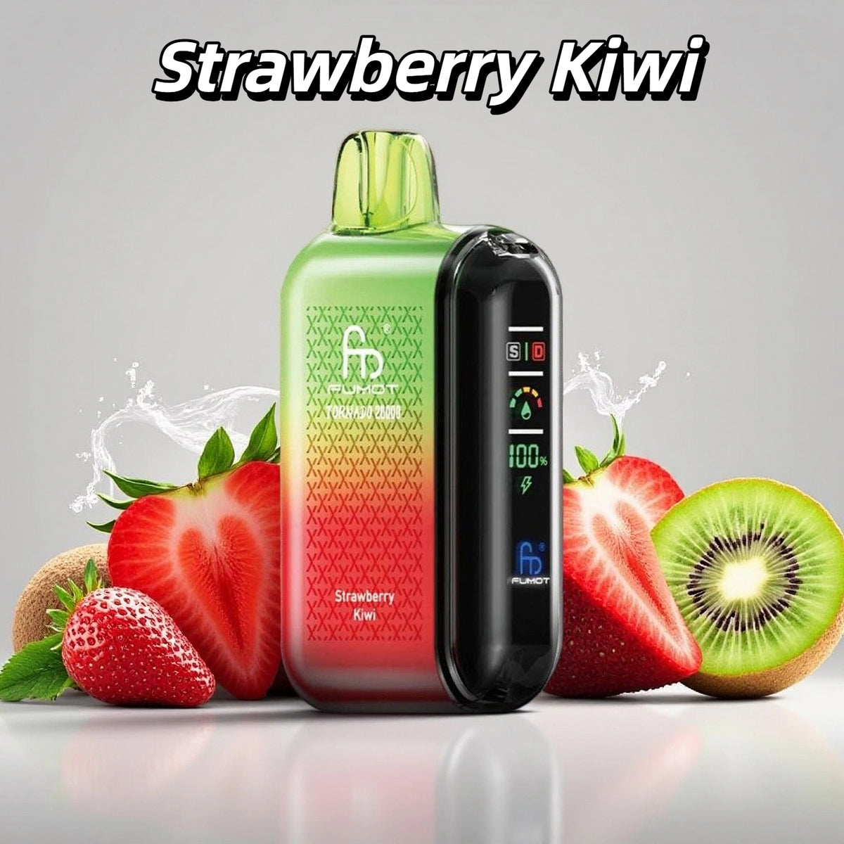 Puff Life Randm Tornado 20000 Puffs Strawberry Kiwi Gout Vape Jetable