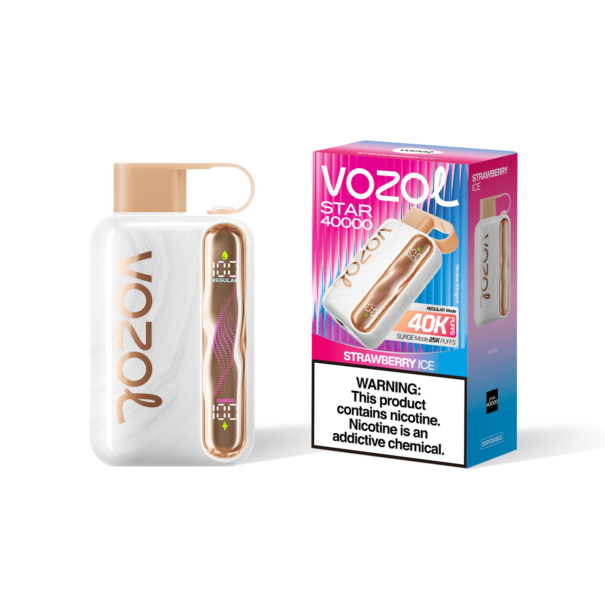 Vozol Vape Star 40K Puffs Strawberry Ice