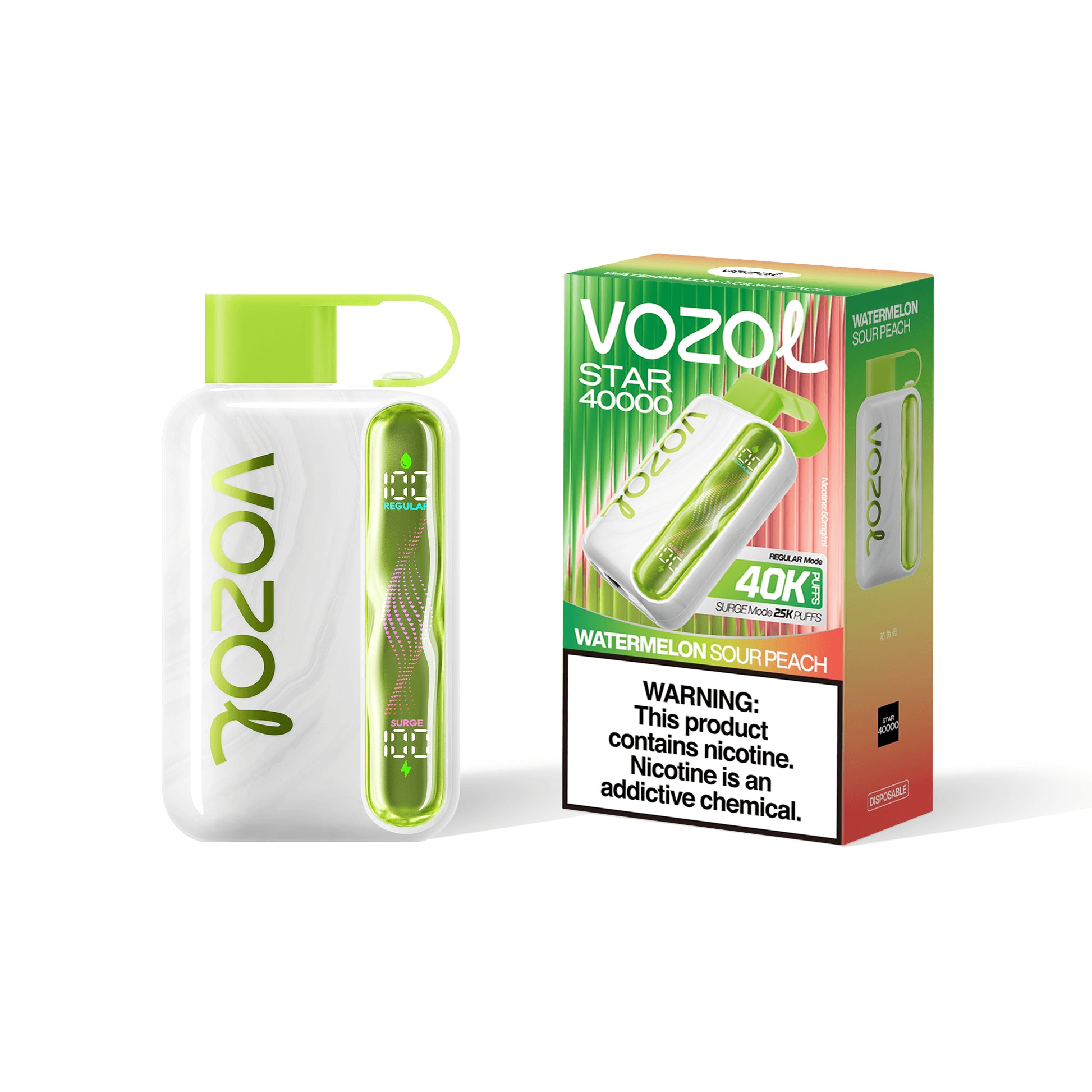 Vozol Star 40000 Puffs Watermelon Sour Peach