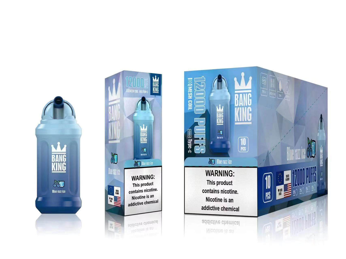 Bang King 12000 Puffs Batterie Nicotine Cigarette électronique Jetable Double Apple Saveur